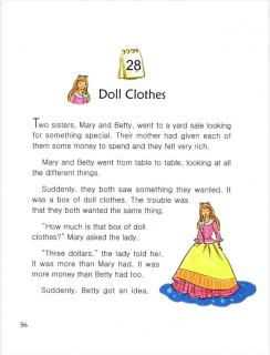 one story a day一天一个英文故事-11.28 Doll Clothes
