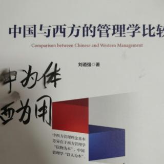 《中国与西方的管理学比较》第五章：顶层设计,道