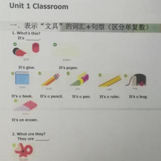 U1 Classroom items