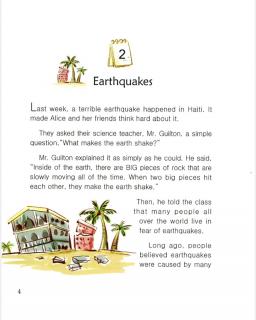 one story a day一天一个英文故事-12.2 Earthquakes