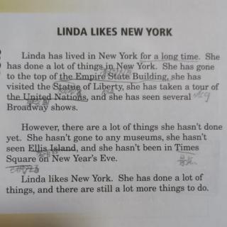 U4  LINDA LIKES NEW YORK