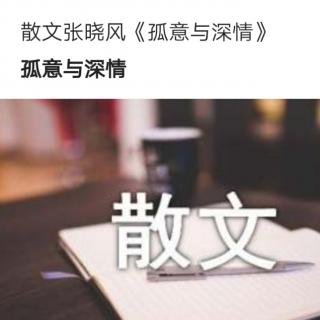 《孤意与深情》张晓风