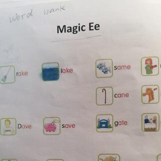 自拼Magic Ee(Monster words/Word bank)