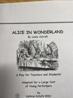 《Alice in Wonderlan》<Lewis Carroll>(10句）