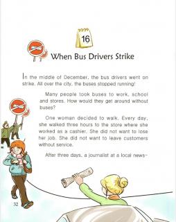 one story a day一天一个英文故事-12.16 When Bus Drivers Strike