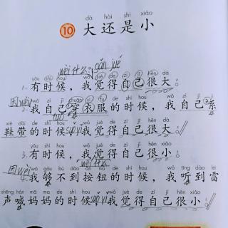 课文10  大还是小