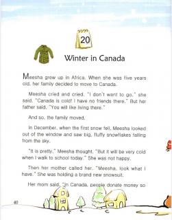 one story a day一天一个英文故事-12.20 Winter in Canada