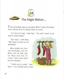 one story a day一天一个英文故事-12.24 The Night Before…