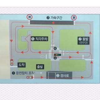 韩国驾照场内技能考试2017년 장내 자동기능시험 韩国考驾照