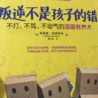 《叛逆不是孩子的错》—在孩子的不当行为出现后马上作出处罚