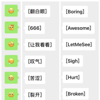  选择声音 最新的微信6个表情，英语怎么说才地道？