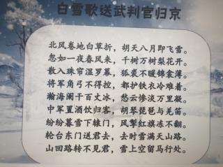 白雪歌送武判官归京