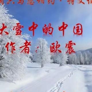 大雪中的中国。