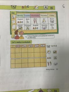 NB3⃣️lesson15 days of a week&subjects