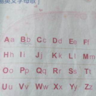 后两组英文字母的读音与发音