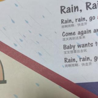 末末读绘本146-Rain Rain Go away