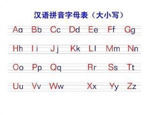 领读《汉语拼音字母表》