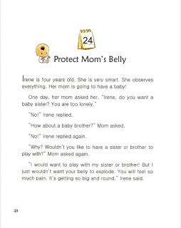 one story a day一天一个英文故事-1.24 Protect Mom's Belly