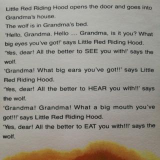 Little Red Riding Hood  单词5