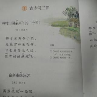 1.古诗词三首