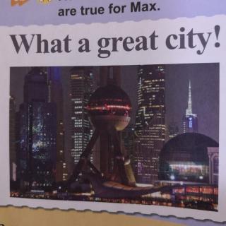 What a great city