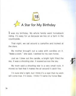 one story a day一天一个英文故事-2.18 A Star for My Birthday