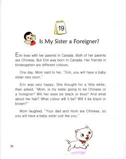 one story a day一天一个英文故事-2.19 Is My Sister a Foreigner？