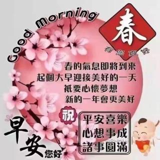 早安分享（拥抱春天）