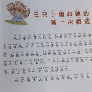 《三只小猪和狼的第一次相遇》