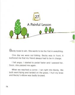 one story a day一天一个英文故事-2.27 A Painful Lesson