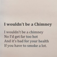 I Wouldn't be a chimney(英国校园流行诗歌—这种冷搞笑😍😅😇🙃)