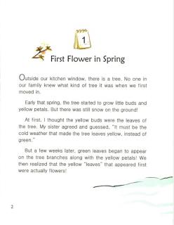 one story a day一天一个英文故事-3.1 First Flower in Spring