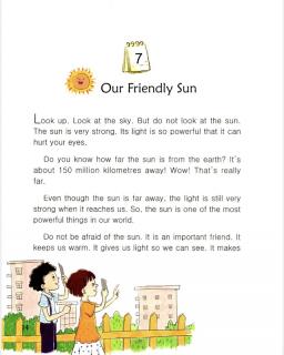 one story a day一天一个英文故事-3.7 Our Friendly Sun