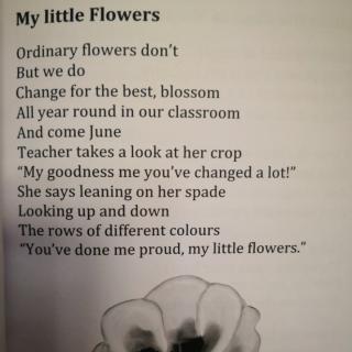 My Little Flowers (英国校园流行诗歌—英译汉型)