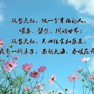 《面朝大海，春暖花开》海子