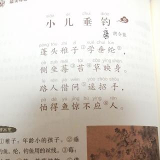 小儿垂钓/江畔独步寻花（其五）渡汉江/木兰诗/爱莲说