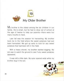 one story a day一天一个英文故事-3.19 My Older Brother