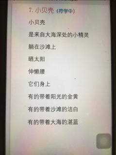 绘读童诗7《小贝壳》