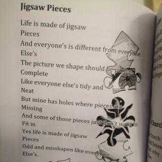 Jigsaw pieces (英国校园流行诗歌—英译汉型)