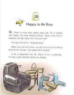one story a day一天一个英文故事-3.26 Happy to Be Busy