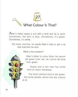 one story a day一天一个英文故事-3.27 What Colour Is That？