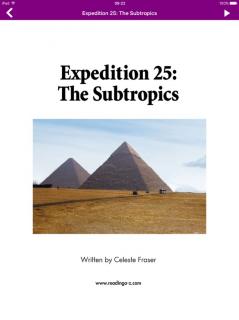 Expedition 25: The Subtropics