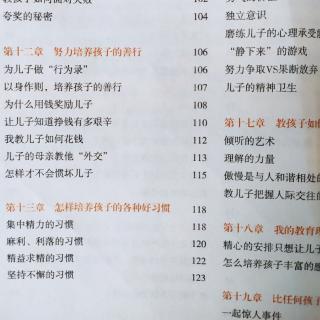 第十二章 努力培养孩子的善行
1.为孩子做“行为录”