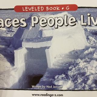 RAZ LevelG 805 - Places People Live