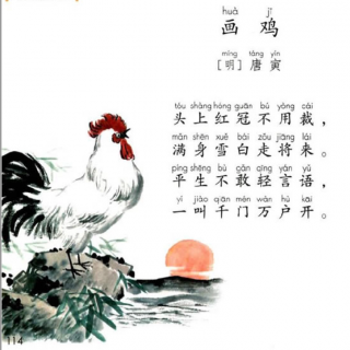 画鸡- 一年级语文下册