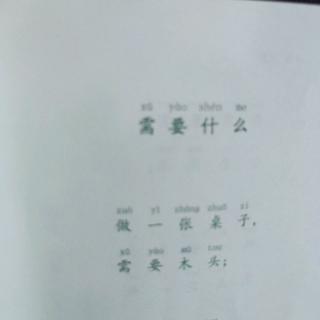 需要什么