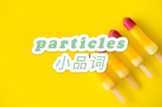 常见的小品词Common Particles