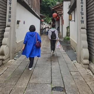 《沈园的雨》碑林路人