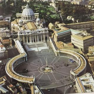 巴洛克艺术：贝尔尼尼设计《罗马圣彼得大教堂广场》