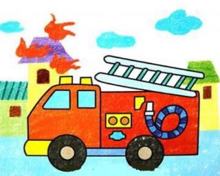 绘本故事《消防车与火精灵》